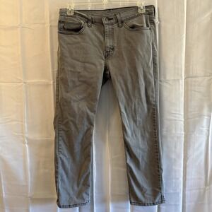 Levis Mens Gray Jeans Denim 33x26 No Tags Tab‎ Straight Leg